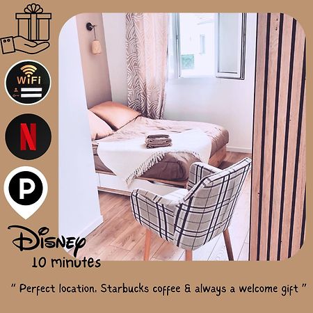 Apartamento Studio H&M: Chic*10 Mins Disney*30 Mins Paris*Wifi Bussy-Saint-Georges Exterior foto